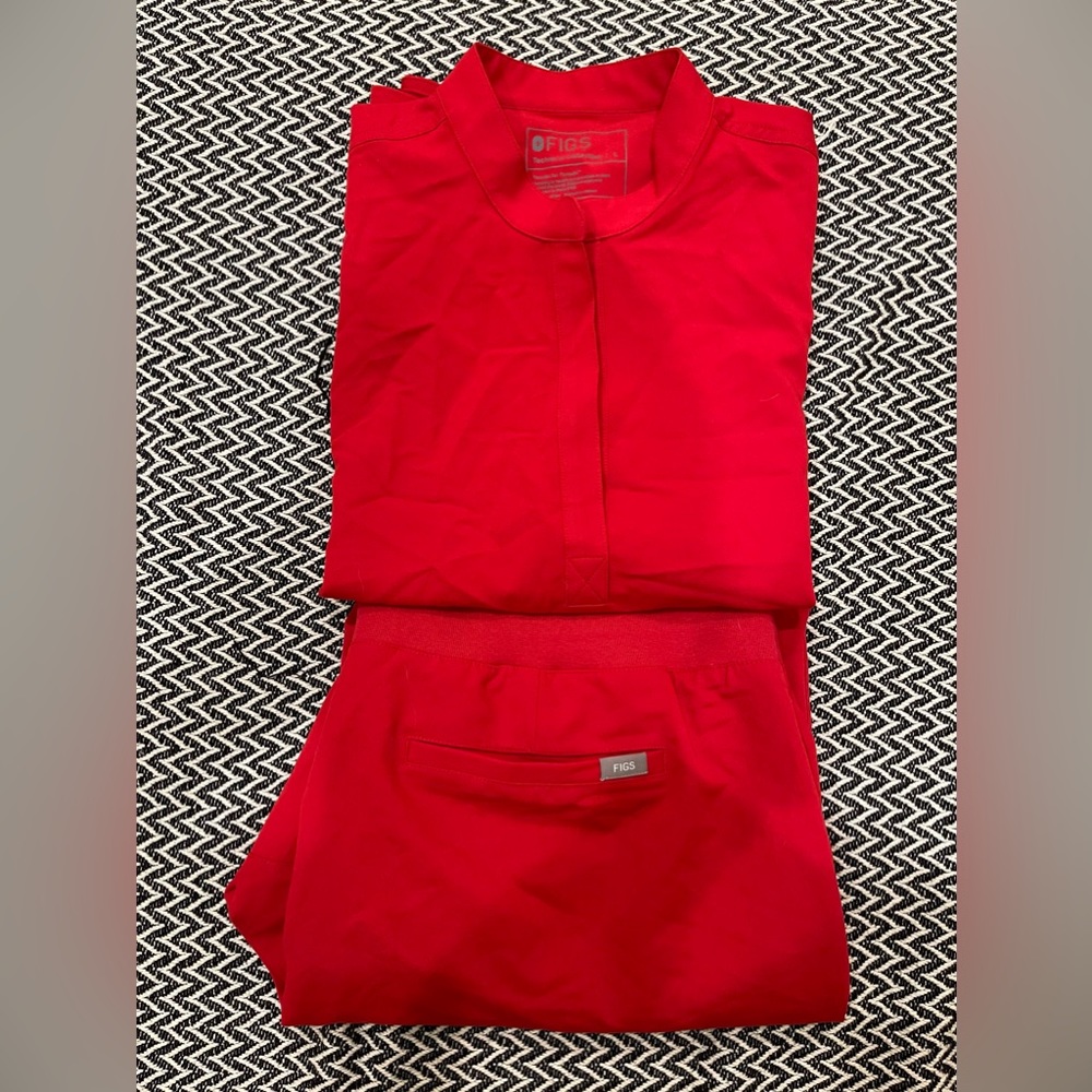 Red FIGS scrubs
